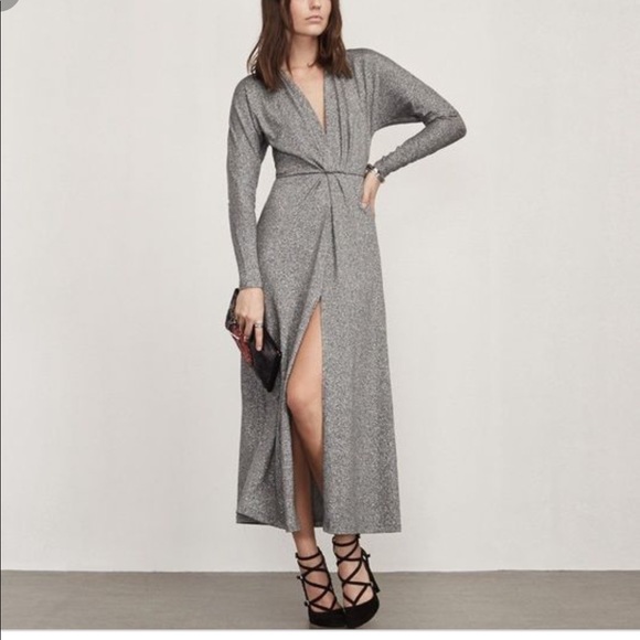 reformation silver dress